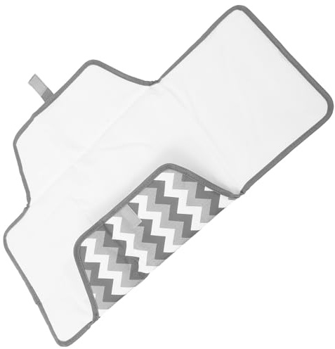 Levemolo Wickelauflagenbezug mit Auslaufschutz aus Polyester und Peva für Tragbare Wickelstation und Ausflüge in Weiß