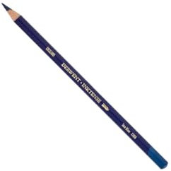 Derwent Inktense Permanent Watercolour Single Pencil, Sea Blue (1200), 4mm Premium Core Strength, Water-Soluble, Ideal for Drawing, Colouring & Painting on Paper & Fabric, Professional Quality (0700914)