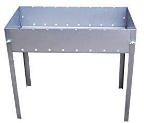 Zerlegbarer Grill – Typ Mangal Russisch oder Kaukasus – sehr einfache Montage und Demontage – großes Modell – 65 x 33 x 60 cm