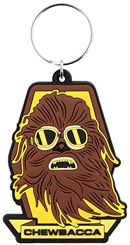 Solo: A Star Wars Story - Chewbacca Abzeichen, Schlüsselanhänger aus Gummi, 4.5 x 6 cm