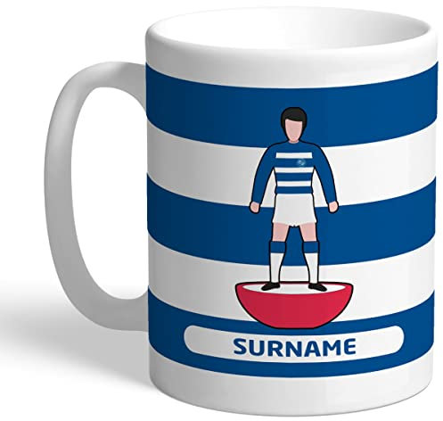 Personalised Player Figure 11oz Mug for Reading FC fans, great for The Royals football supporters, ceramic tea coffee mug