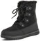 Polar Boot Damen Fleece Gefüttert Schnee Winter Wasserdicht Wandern Dauerhaft Stiefeletten, Schwarzes Wildleder, 41 EU