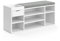 Vicco Schuhbank Eleon, Sitzbank mit Stauraum, Weiß, 101 x 45 cm
