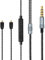 SE215 Cable, OFC Replacement MMCX Stereo Audio Aux Cable with Microphone Mic Extension Cord for Shure SE215 SE315 SE846 SE535 SE425 KSE1500 Headphones Earphones - with Mic