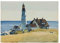 Lasite Edward Hopper《Leuchtturm》Leinwandbilder Kunstdruck Bilder Reproduktion Leinwanddruck Bilder Leinwand Gemälde Wanddekoration fertig Realistisch(（65x91cm） 26x36inch,Ungerahmt)