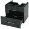 Mendler Premium Waschbeckenunterschrank HWC-D16, Waschtischunterschrank Waschtisch Badmöbel, Hochglanz 60cm - schwarz
