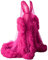 KURFACE Morgenmantel für Schwangerschafts-Fotoshootings, durchscheinend, lang, Puffy Tüll, durchscheinend, fuchsia, 36