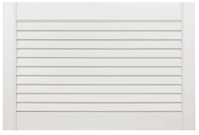 ben+camilla.com offene Lamellentür | Weiß 39,5 x 59,4 cm | Hochwertige Massivholz Lamellentüren | Premium lackiert | Kiefer