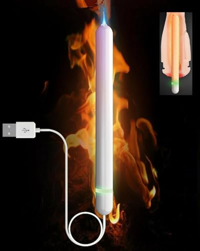 LJING New USB UV LED Heating Pad Warmer Heating Stick Heater Keep Warm Winter Automatic Temperature control 42-52℃ with Lamp 8.3 inch Length