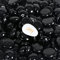 Ausluru 5LB Fire Glass Beads Flat Glass Marbles for Outdoor Fire Pit and Fireplace, Glass Gemstones for Vase Filler, Aquariums, Hydroponics Plants, Home Decor and Christmas DIY Craft, Black