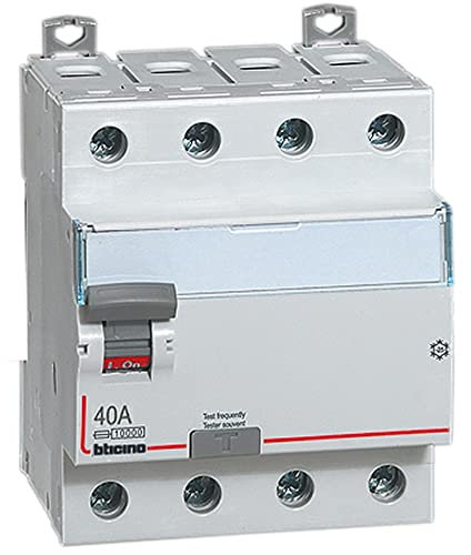 Bticino G741AC40 Serie IT Btdin Interruttore Differenziale, 400V, 40A, 4 Poli