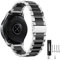 MUENShop 22mm Edelstahl Armband Kompatibel mit Samsung Galaxy Watch 3 45mm Gear S3 Classic/Frontier Armbänder Huawei Watch GT 3/4 46mm Metall Uhrenarmband