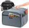 BAGSPRITE Staubschutz für Ninja Foodi Air Fryer und Grill (AG301, AG302, AG400), Geräteabdeckung mit Taschen für Ninja Zubehör, Grau, Baumwolle, Büffelkaro