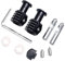 Kit de fixation de toilettes universel pour toilettes suspendues, vis de couvercle d'huile, charnières de fixation en acier inoxydable