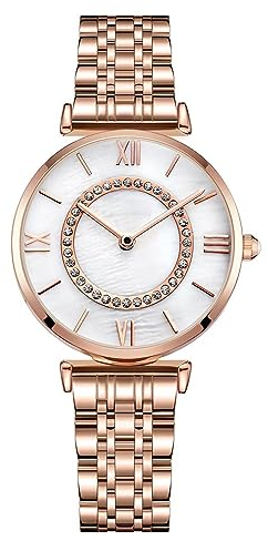 CIVO Orologio Donna Acciaio Inossidabile Analogico Quarzo Impermeabile Elegante Minimalista Design Casual Ragazze Neutro