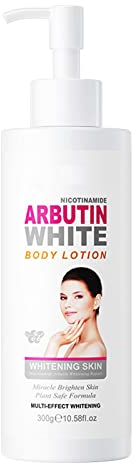 Niacinamid Arbutin Body Lotion Feuchtigkeitsspendende und reparierende Haut Natürliche Inhaltsstoffe für alle Hauttypen Accessoires (White, One Size)