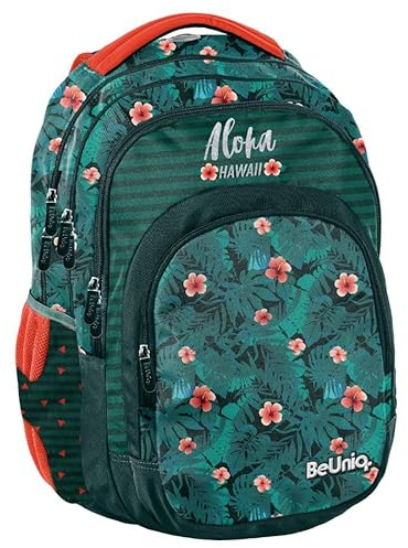 PASO BU22OR-2706, Schulrucksack BeUniq ORANGE, Multicolor