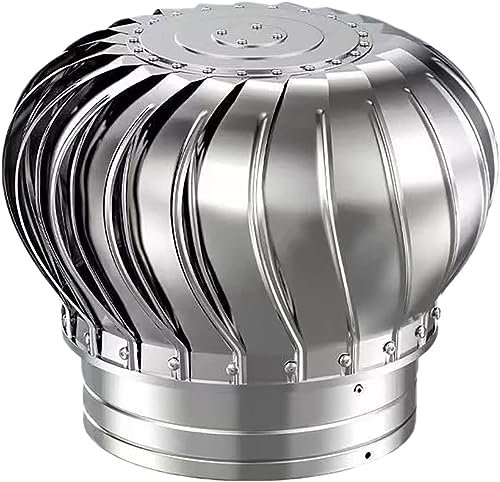 Non Power Roof Ventilator Roof Turbine Ventilator Powered by Wind Weatherproof Strong and Durable Fireplace Chimney Caps Ventilation Fans
