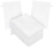 HOTUT Gants de Toilette en Microfibre, Lot de 8 Gants de Nettoyage du Visage Doux, Chiffon de Bain en Microfibre, Serviette de Visage, Gants Démaquillants Réutilisables 15 X 20cm Blanc