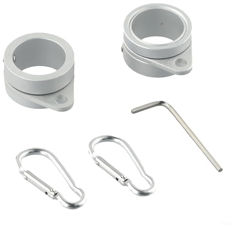 2 Stücke Flagge Pole Ring Aluminium Legierung Für 0,75-1.02 In Pole für 360 ​​° Rotierenden Anti-Wrap, Einfache Installation