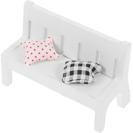 Alasum Sets Kleine Bank Ornament Winziger Stuhl Für Miniaturgarten Aus Holz Hohl Design Pcs