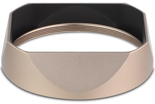 Haoge Gegenlichtblende aus Metall, quadratisch, für Leica Q3 Q3-43 Kamerazubehör, Antik-Kupfer LH-LQ343AC