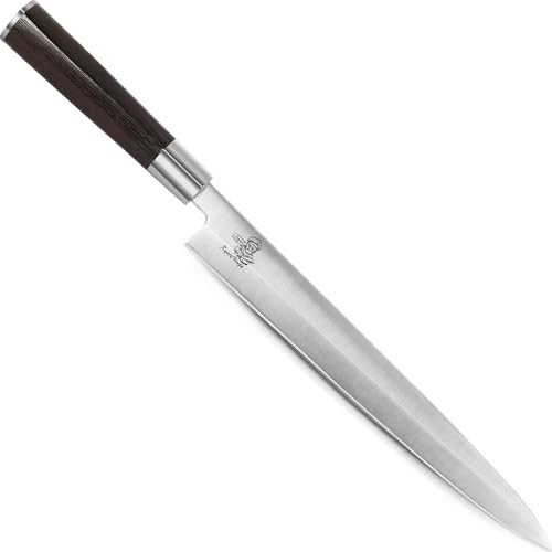 RyoriNinja Dexter Sashimi Knife 10.5 inch Japanese Steel Sushi Knife, Professional stainless Steel Yanagiba Kitchen Chef Knife for cooking with Gift Box for Men and Women (10.5 sashimi)