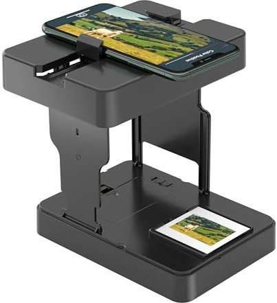 Mobilfilm-Scanner, 35 mm, Diascanner, positive und negative Diascanner, Scannen von Dias und Negativen zu Hause mit Ihrem eigenen Smartphone
