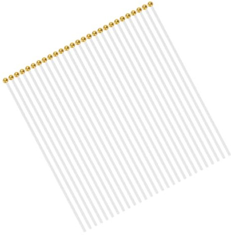 CIYODO 100 Pezzi Aste Per Bandiere in Plastica Aste Portatili Lisce Decorative Facili Da Installare E Smontare