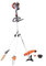 MAMIGA - Desbrozadora Multifunción Multiherramienta 4 en 1 - Cortasetos, Podadora, Desbrozadora con Disco de Corte y con Nylon Motor de Gasolina de 2 Tiempos 52cc 113200