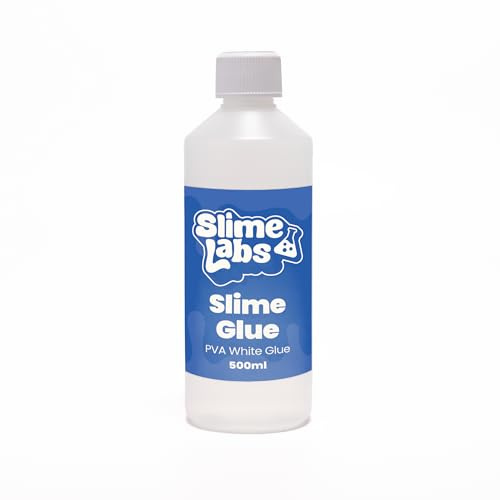 Slime Labs Slime Glue (500ml), White PVA, Non-Toxic & Washable, UK Made