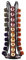 Ever Rich ® Tower 40 Coffee Capsule Pod Holder - Rotating Design Compatible with Nespresso Capsules (Black Flower 40)