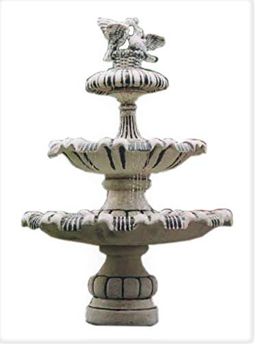 Steinbrunnen Springbrunnen Brunnen Kaskadenbrunnen Zierbrunnen Beckenbrunnen Wasserspiel Gartenbrunnen Höhe: 175cm