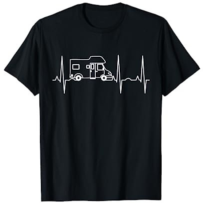 Camping Herzschlag EKG Wohnmobil - Camper T-Shirt T-Shirt