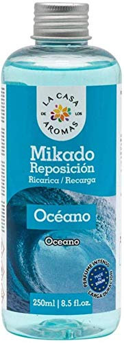 H HANSEL HOME Mikado Reposicion 250 Ml Sin Varillas (Océano, 1 Pc)