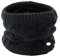 AnJuHoPa Snood Winter Frauen Zopfmuster Schal gestrickt Halswärmer Thermal Fleece gefüttert Klassischen Stil 02Schwarz