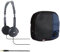 JVC Lightweight Headphones - Black & Hama CD Player Bag for Portable Player & 3 CDs, with Cable Outlet, Belt Loop