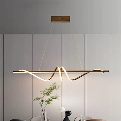 Lanekd Esstischlampe, LED Pendelleuchte Hängeleuchte Dimmbar 3000K-6500K Hoehenverstellbar Esszimmerlampe, Esstisch Büro 39 Watt 3500 Lumen Deckenleuchte, Modern Innen Deko Hängelampe (Schwarz)