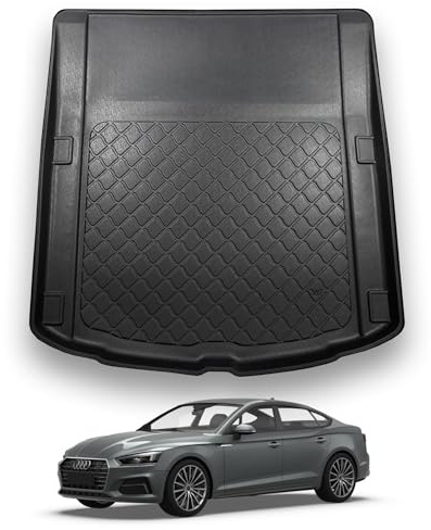 NOMAD Boot Liner Mat for Audi A5 Sport Back 2017-2024 | Premium Anti-Slip TPE Car Boot Protector Tray, Waterproof Raised Edge Trunk Mat, Easy Clean Cargo Floor Liner