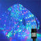 Gresonic 200LED 10M Lichterschlauch Aussen, Lichterkette mit Strom, Led Schlauch 8 Modi (Bunt Blau, 200LED)