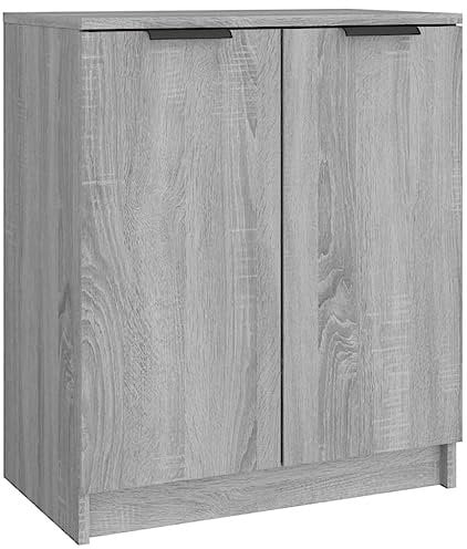 vidaXL Schuhschrank Schuhregal Schuhablage Schuhständer Schuhaufbewahrung Schuhtruhe Schuhorganizer Flurschrank Grau Sonoma 59x35x70cm Holzwerkstoff