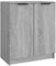 vidaXL Schuhschrank Schuhregal Schuhablage Schuhständer Schuhaufbewahrung Schuhtruhe Schuhorganizer Flurschrank Grau Sonoma 59x35x70cm Holzwerkstoff