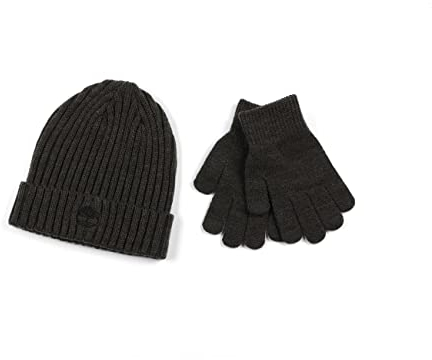 Timberland Geschenkset für Jungen mit Bündchen und magischem Handschuh, Anthrazitgrau, Einheitsgröße