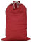 Großer Nikolaussack, Weihnachts-Sack, Weihnachten, Winter - Jute- (Rot, 100x60 cm)