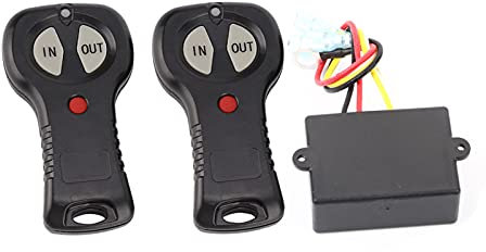 Winden-Fernbedienung, 1 Paar ABS 12 V 100 Zoll Reichweite, Schnelle Reaktion, Universelles Drahtloses Winden-Fernbedienungs-Kit, Ersatz für Auto, LKW