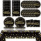 Qyeahkj 24 Guests Happy Retirement Party Plates Napkins Tablecloth Supplies Set Black and Gold Retirement Disposable Tableware Dinnerware Decorations Favors for Men Women Say Goodbye Party, QY0333