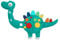 Jolly Designs Travel Buddy Dino für Kleinkinder | Montessori Activity Travel Spielzeug ab 18 Monate | Activityboard für unterwegs | Spielzeug Urlaub | Fördert Feinmotorik