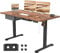 JUMMICO Scrivania Regolabile in Altezza, Scrivania Regolabile Elettrica con Smart Panel da caricatore USB, Scrivania in Piedi con Funzioni di Memoria, Standing Desk 140 x 60 cm, Marrone