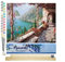 Figured'Art Peinture par Numéro Adulte Vue Mer depuis le Patio - Activité Manuelle Kit de Loisir Créatif DIY Numéro d'Art Complet - 40x50cm avec châssis en bois à monter
