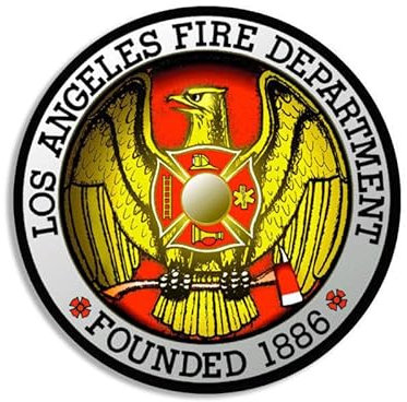 11cm Hochwertiger Auto-Aufkleber Sticker Decal Autoaufkleber Aufkleber-Folie Wetterfest Los Angeles Fire Department Dept. Feuerwehr F1933